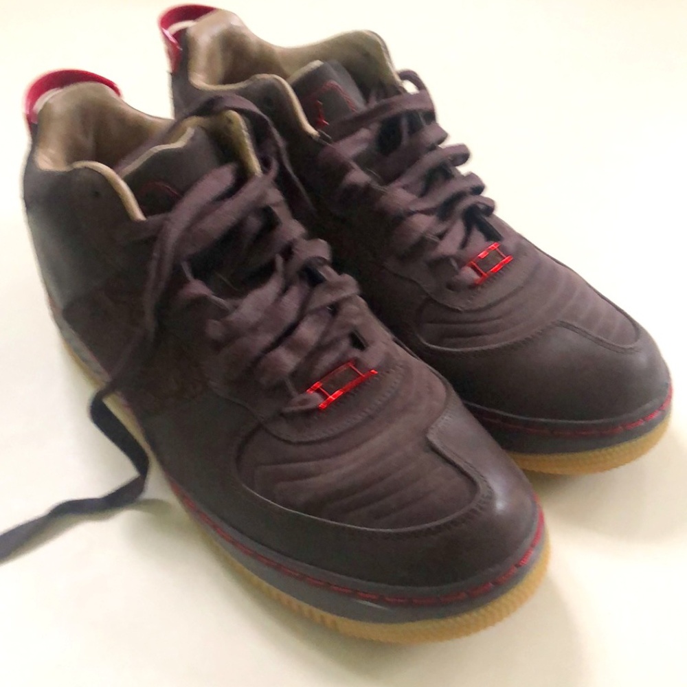 Air Jordan Fusion 20 Low LS Brown Leather Sz 11.5 - Picture 4 of 16